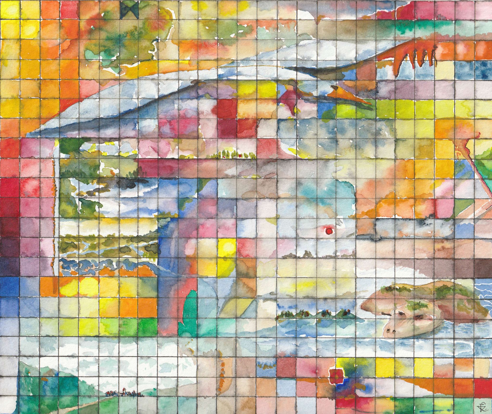 Mosaik der Farben